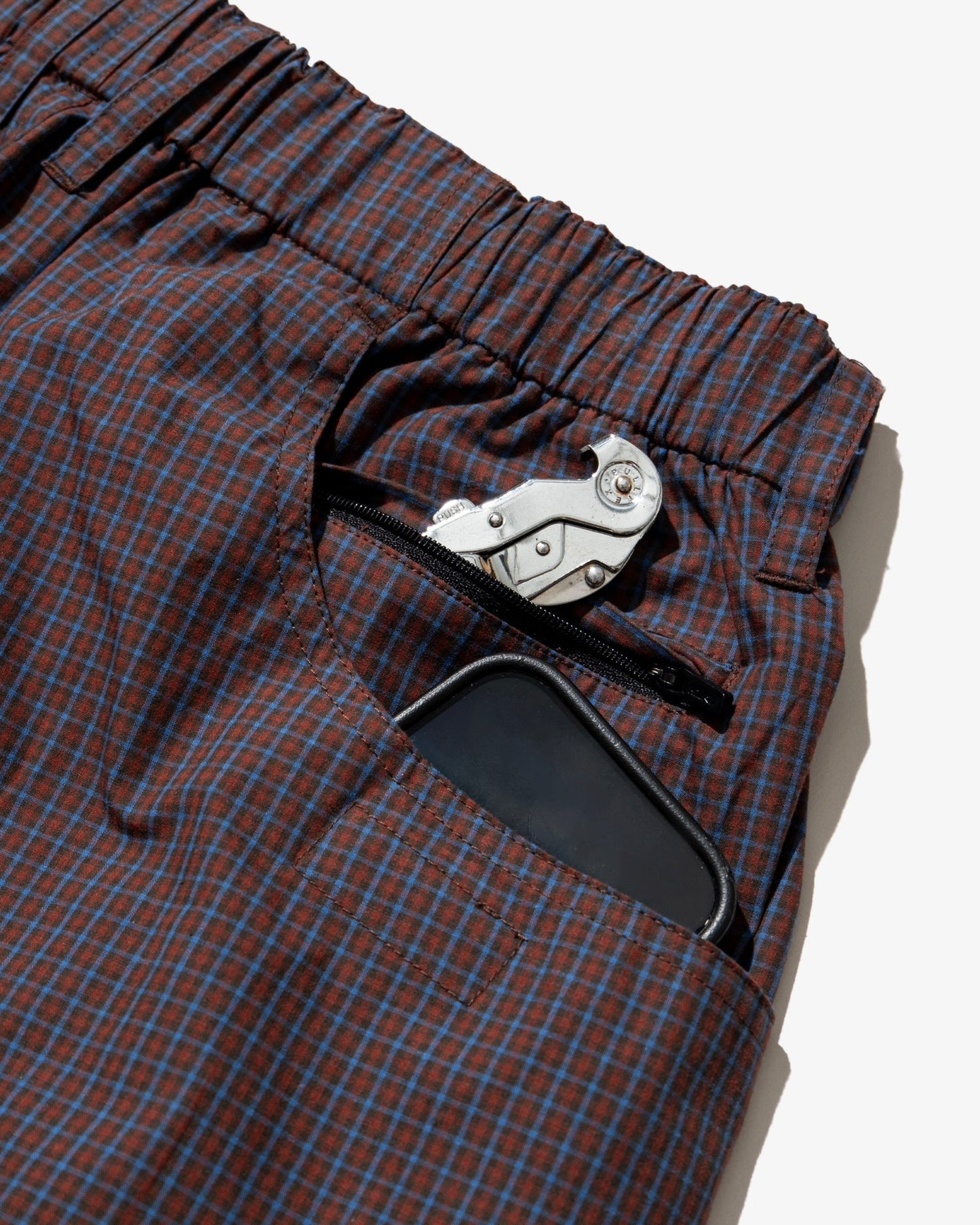 DeMarcoLab - Plaid Jumbo Shorts - Crimson