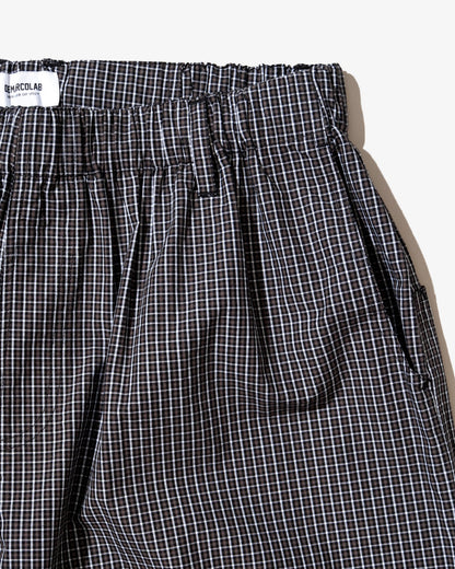 DeMarcoLab - Plaid Jumbo Shorts - Black