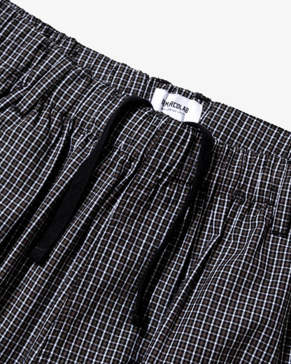 DeMarcoLab - Plaid Jumbo Shorts - Black