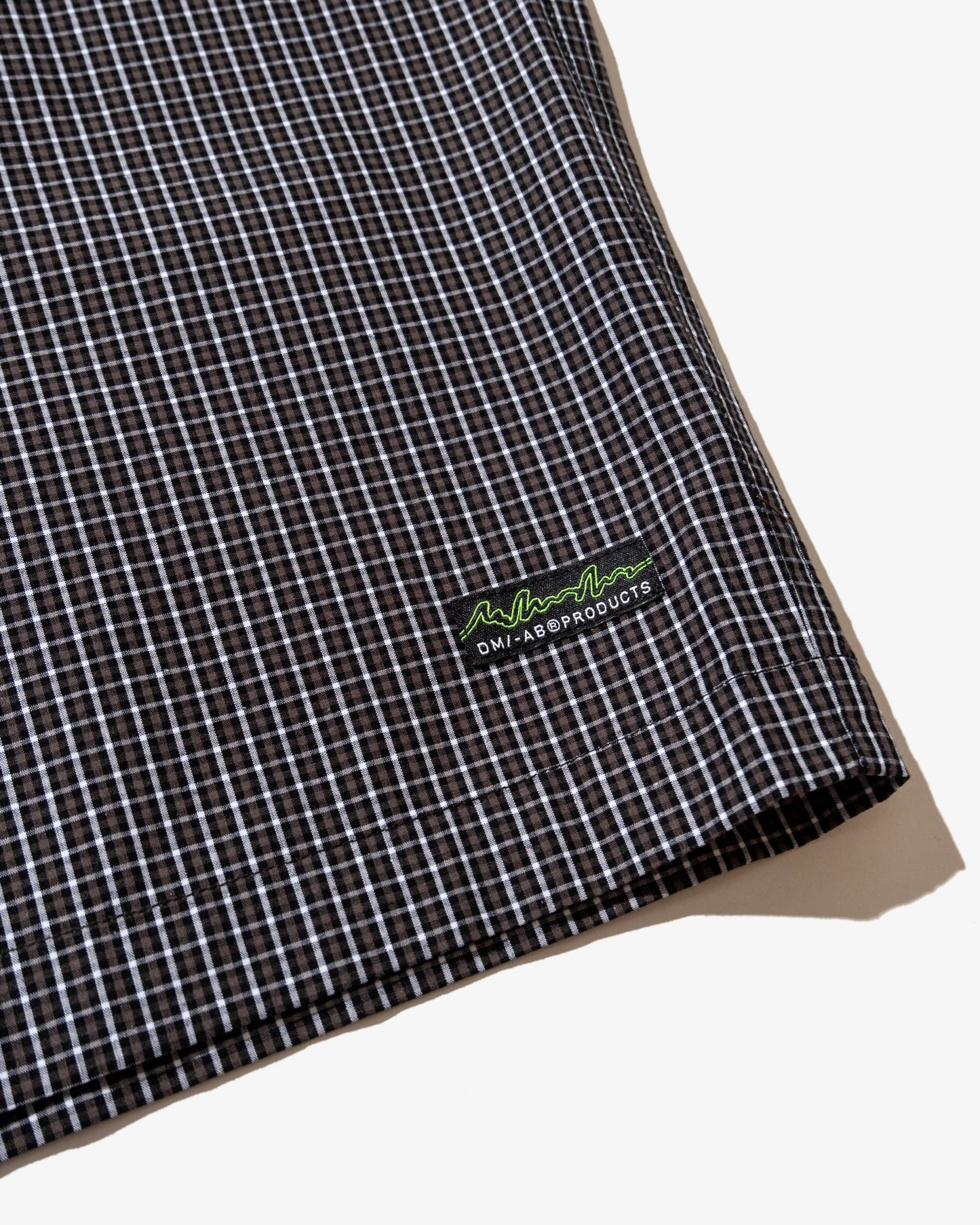 DeMarcoLab - Plaid Jumbo Shorts - Black