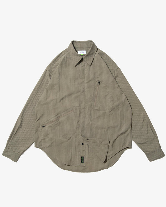 DeMarcoLab - Atom Grid Nylon Shirt - Sage
