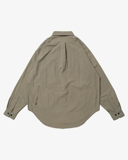 DeMarcoLab - Atom Grid Nylon Shirt - Sage
