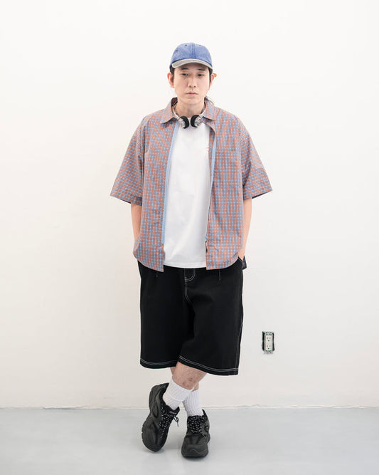 DeMarcoLab - Denim Moto Shorts - Black