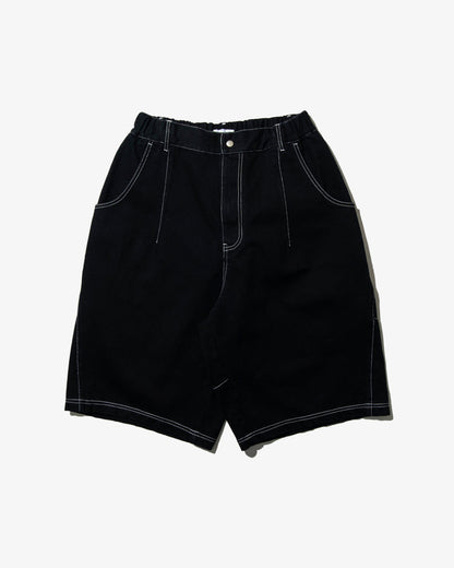 DeMarcoLab - Denim Moto Shorts - Black