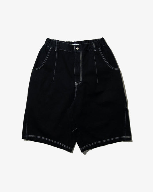 DeMarcoLab - Denim Moto Shorts - Black