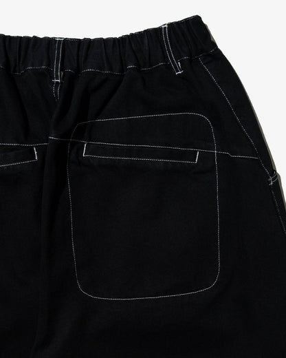 DeMarcoLab - Denim Moto Shorts - Black