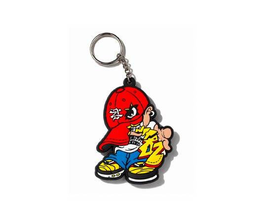 WELCOMETOTHEBRONXZOO - Zooboy Keychain - Red/Yellow