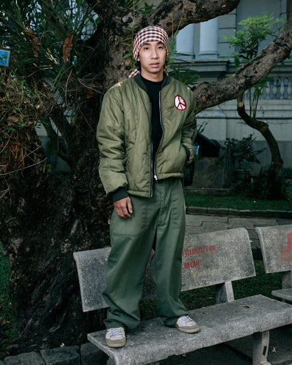 Paradise4Saigon - Peace Tour Bomber Jacket - Green