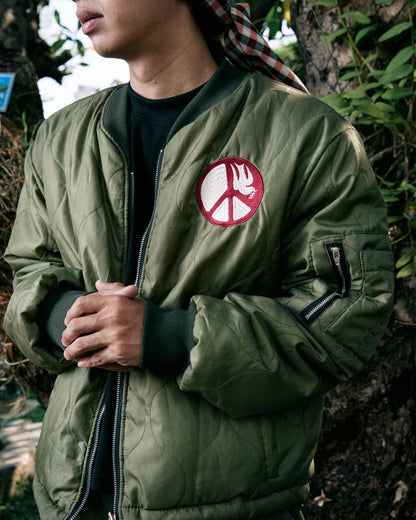 Paradise4Saigon - Peace Tour Bomber Jacket - Green
