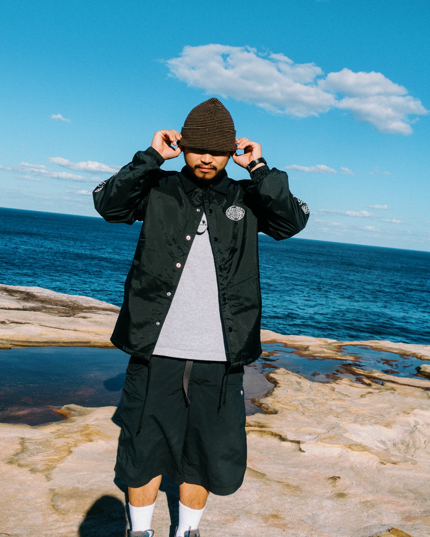 Slow Squad International - Slow Squad x Scumboy Reflective Coach Jacket - Black