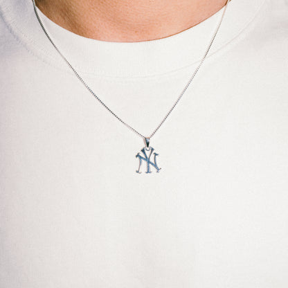 IN-PUT-OUT - NY LOGO Exchange "Ya" Necklace - 925 Silver