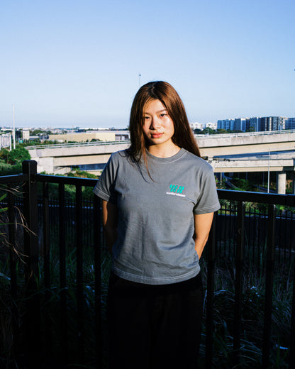 108WAREHOUSE - Contrast Stitch T-Shirt - Ash Grey