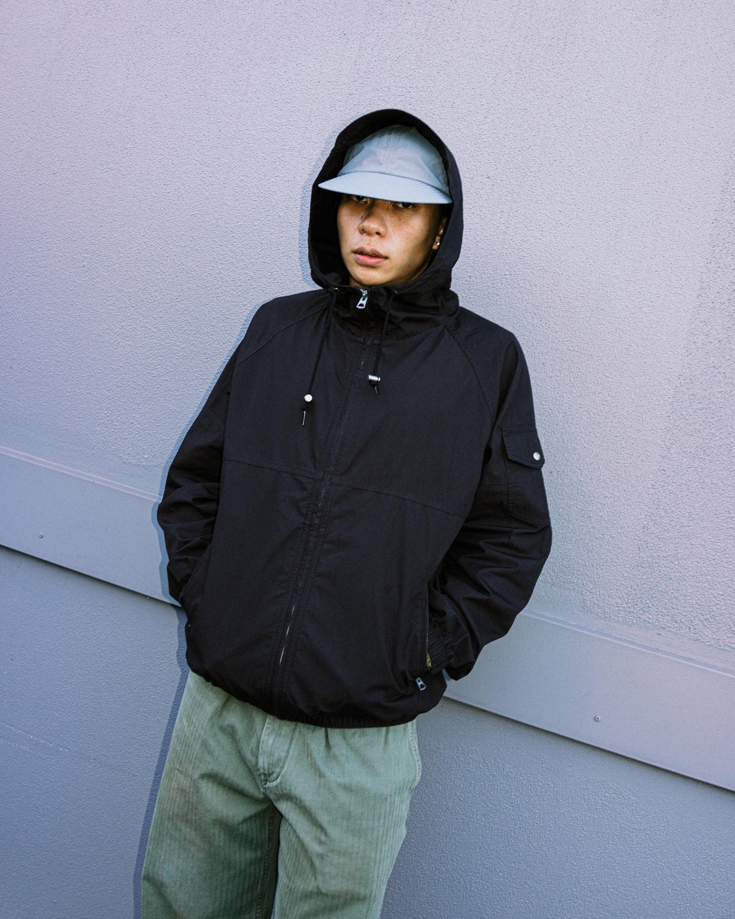 Khakis - Hooded Wind Jacket - Black