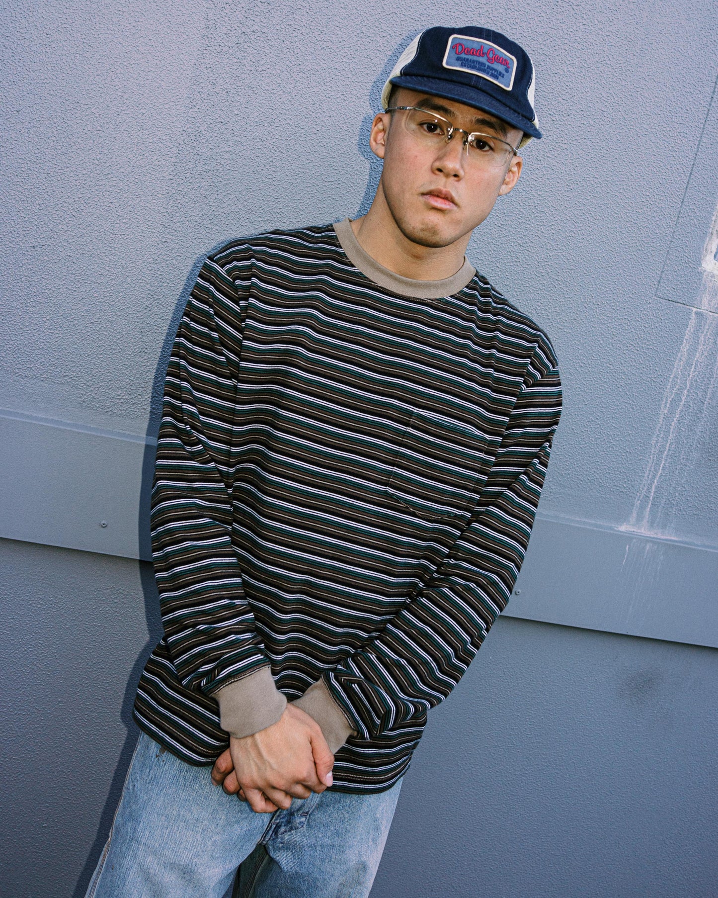 Khakis - Border L/S Tee - Brown