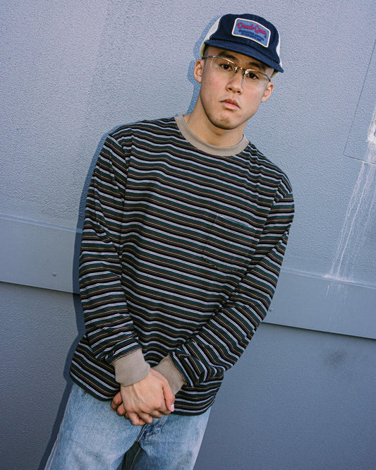Khakis - Border L/S Tee - Brown