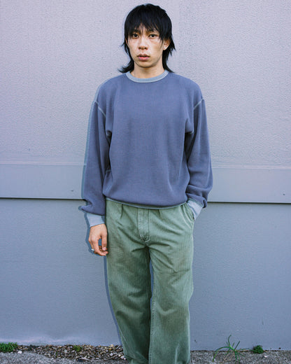 Khakis - Waffle Crewneck - Faded Black