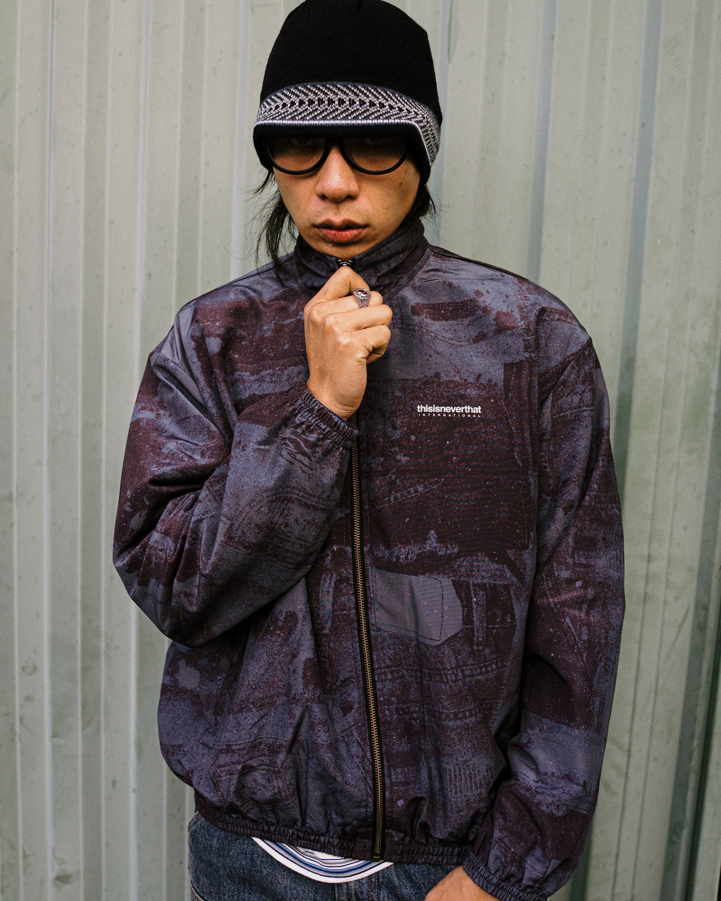 Thisisneverthat - Diagonal Pattern Beanie - Black