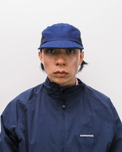 108WAREHOUSE x Troy O'Shea - Weebill Cap (Short Visor) - 2 Tone Indigo / Plaid
