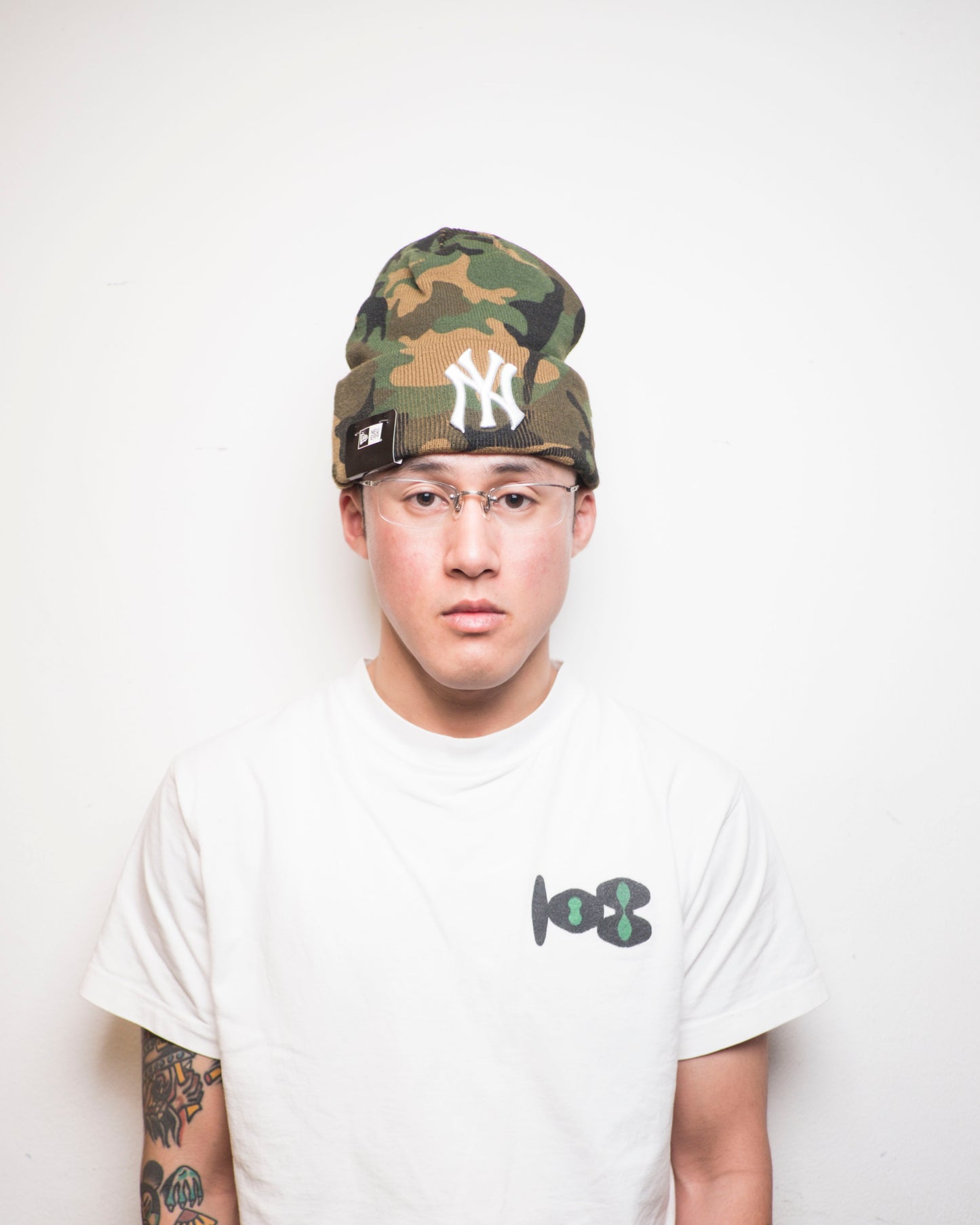 New Era - Knit Beanie NY Yankees - Woodland Camo