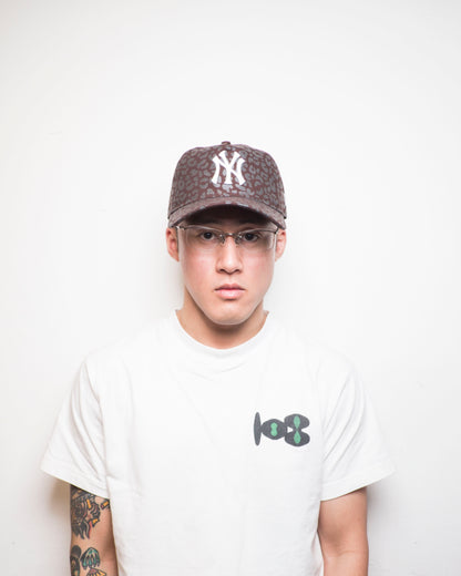 New Era - 9Twenty A-Frame Leopard NY Yankees - Brown