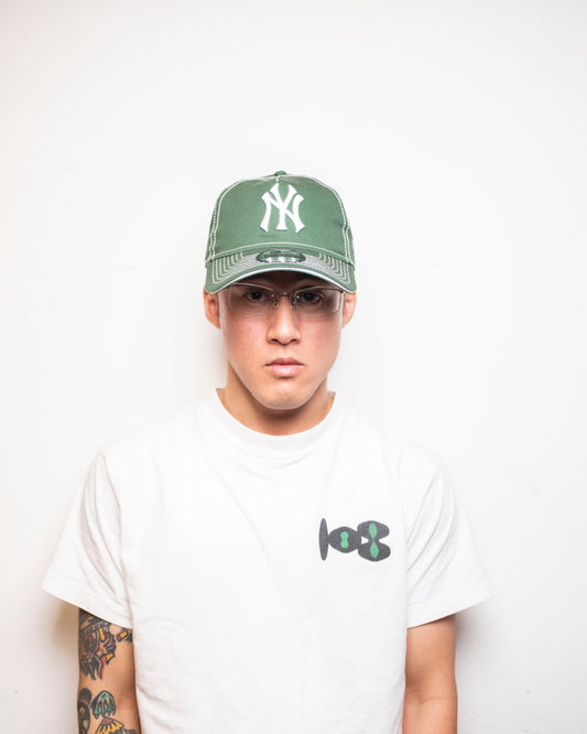 New Era - 9TWENTY A-FRAME NY Yankees Contrast Stitch - Cilantro