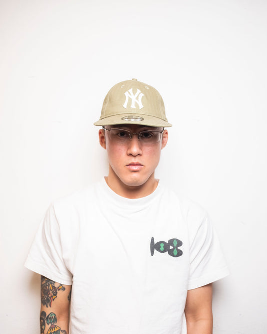 New Era - 9TWENTY Long Visor Yankees - Olive Herringbone