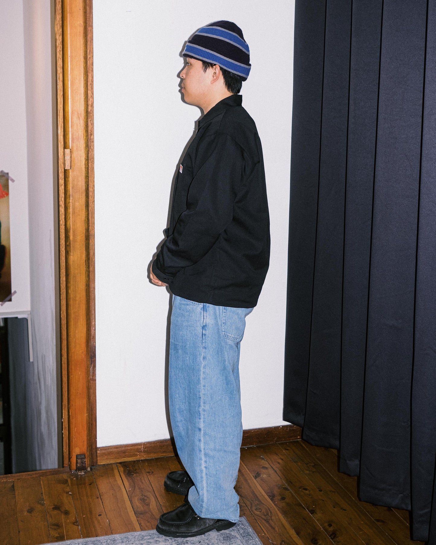 Ben Davis - LS Half Zip Solid (Black)