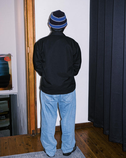 Ben Davis - LS Half Zip Solid (Black)