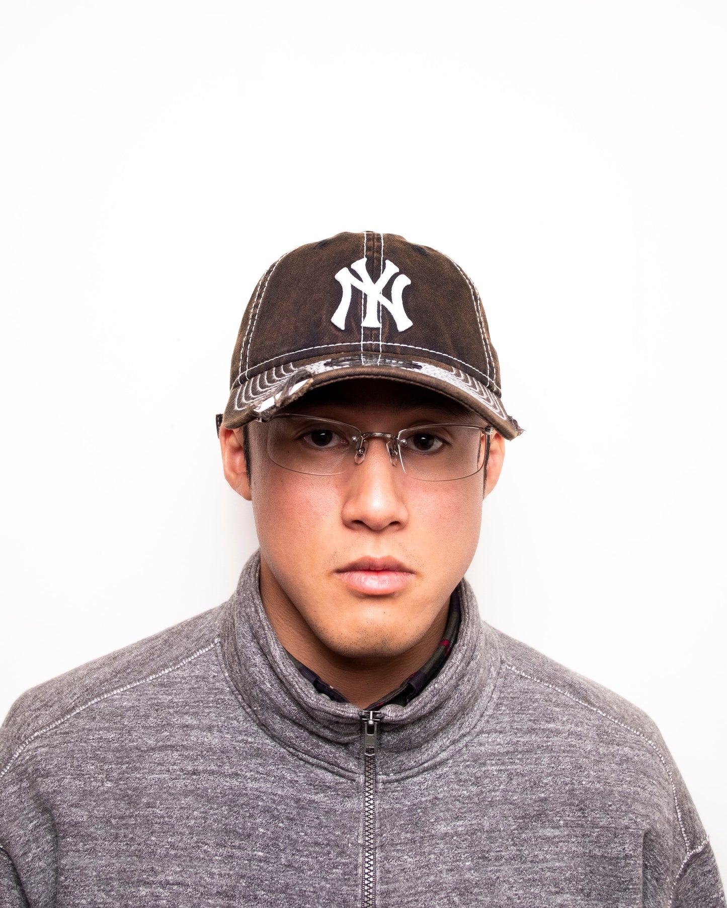 New Era - 9TWENTY Stencil Distressed New York Yankees - Black