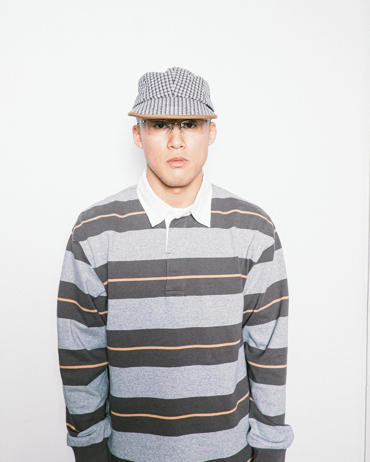 Gramicci - Dobby Plaid Long Bill Cap - Stone