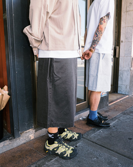 Melsign - Cropped Drapey Baggy Pants - Brown