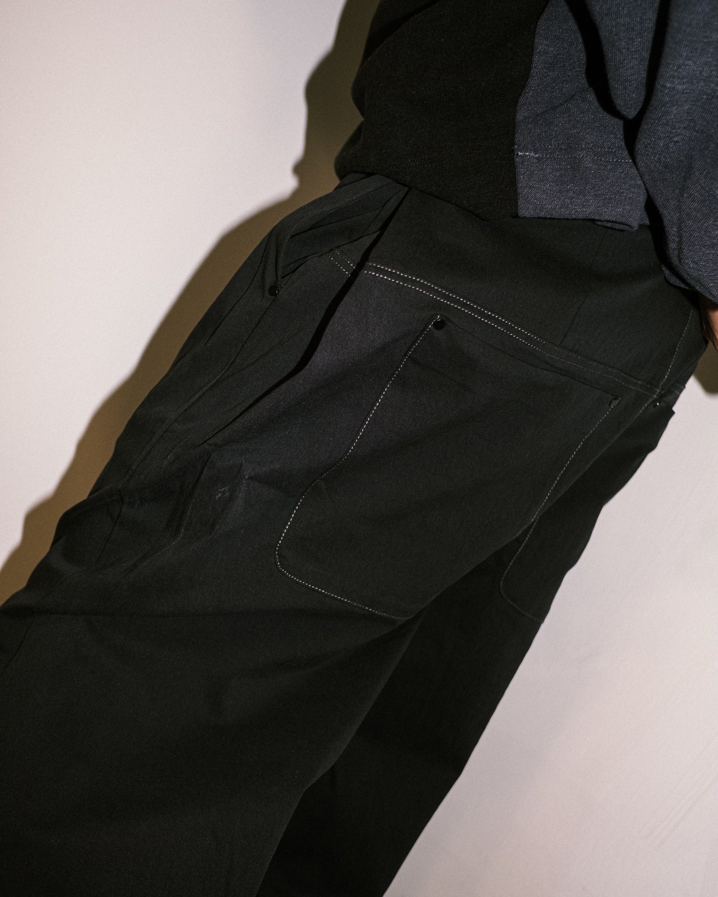 Melsign - Pastel Pleated Pants - Black