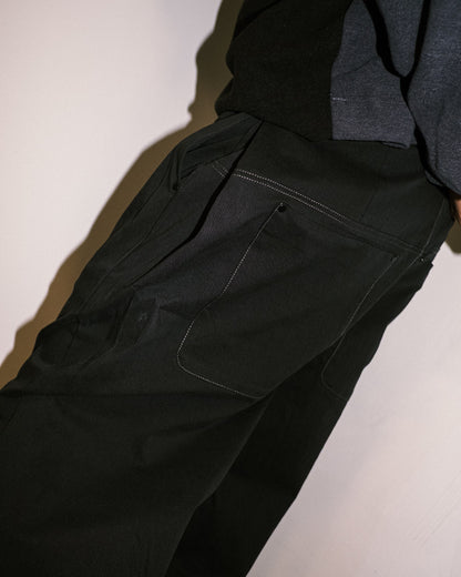 Melsign - Pastel Pleated Pants - Black
