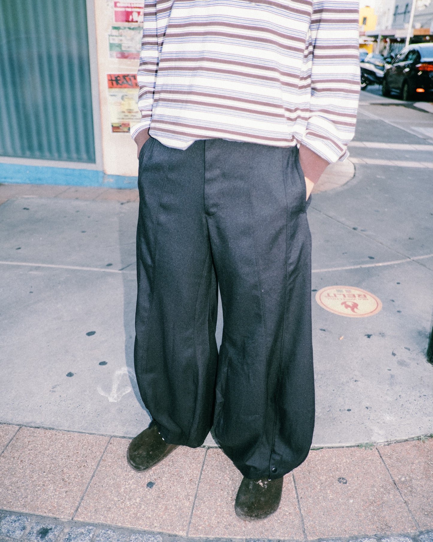 Melsign - Special Cutting Linen Trousers - Black