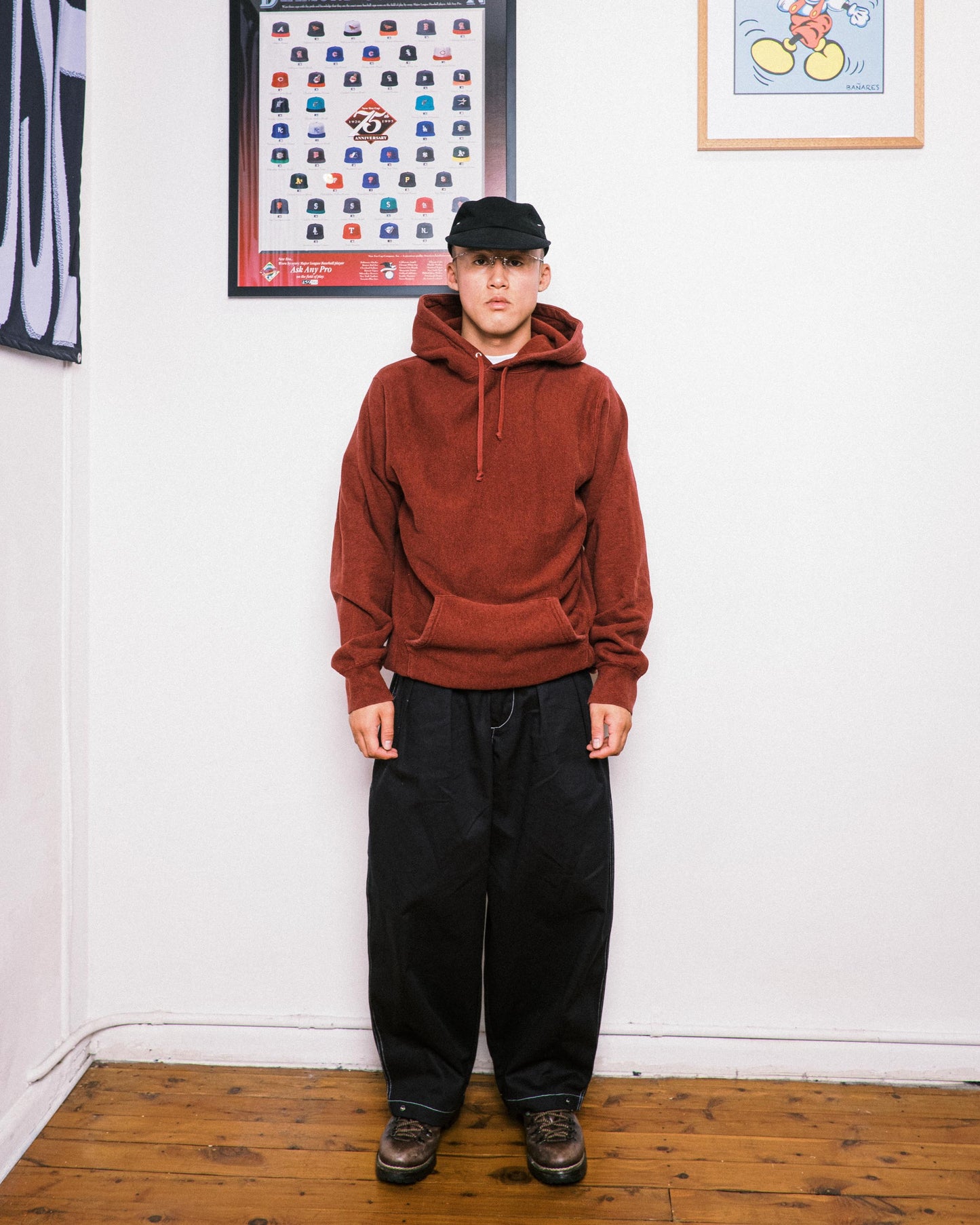 Supreme Heathered Pullover (2013) - Burgundy