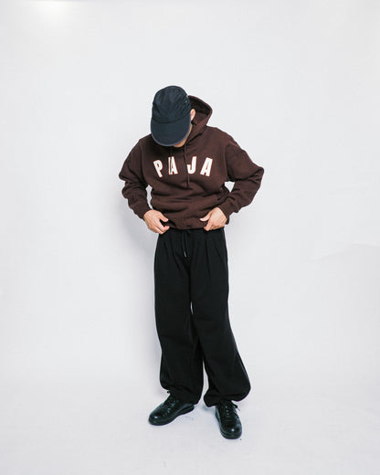 Paja Studio - Arch Logo Pullover Hoodie - Brown