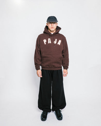 Paja Studio - Arch Logo Pullover Hoodie - Brown
