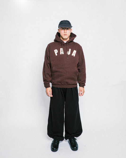 Paja Studio - Arch Logo Pullover Hoodie - Brown