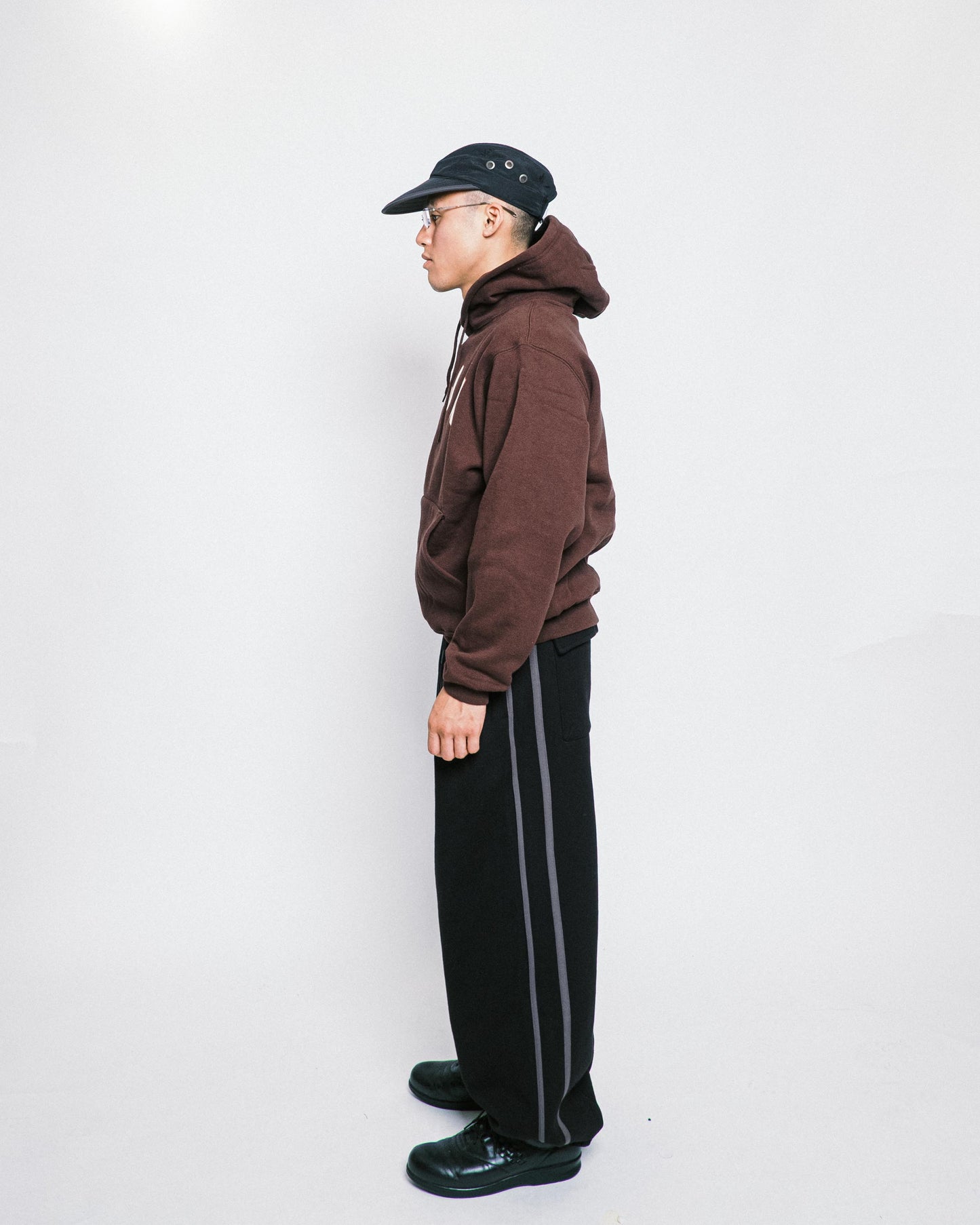 Paja Studio - Arch Logo Pullover Hoodie - Brown