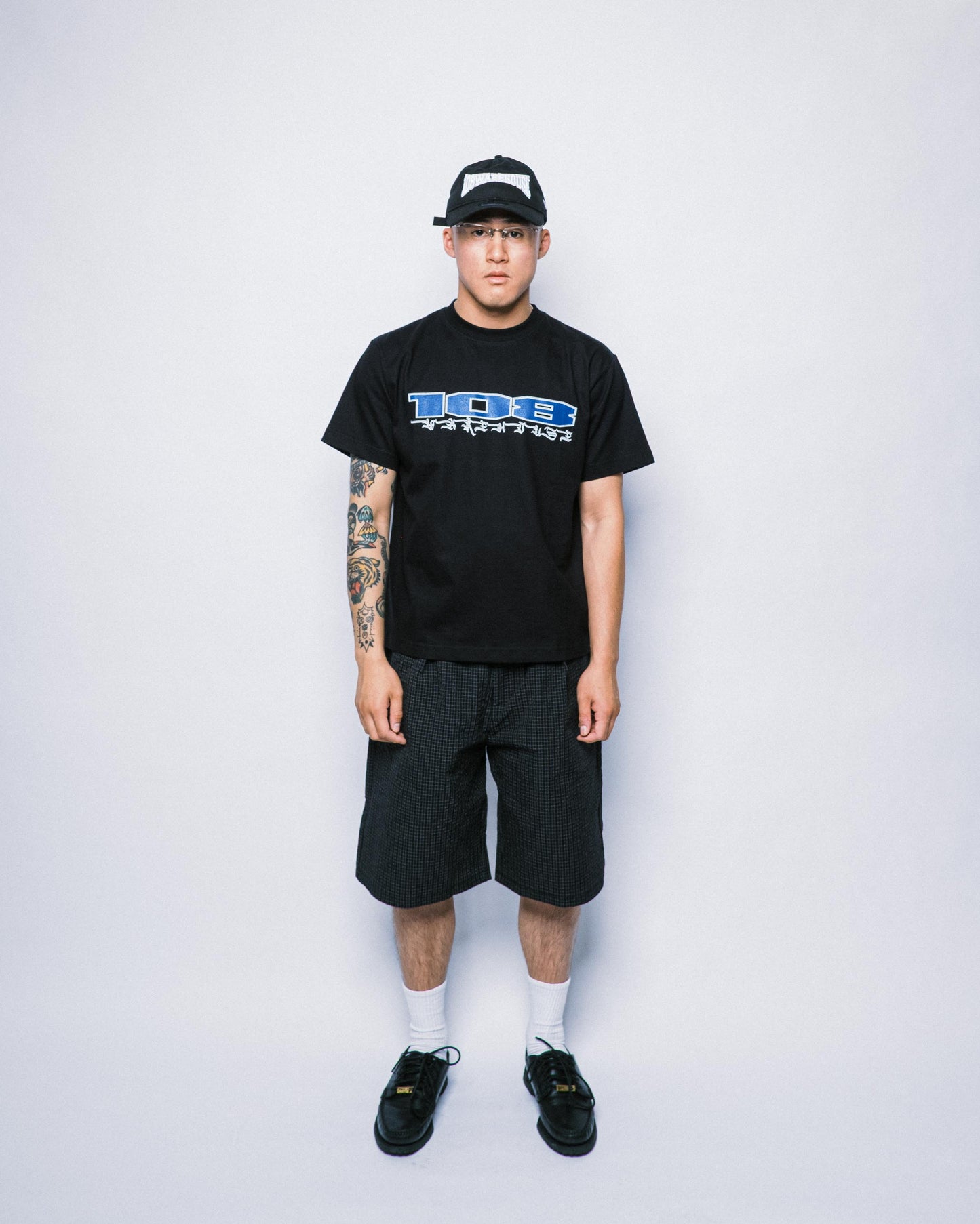 108WAREHOUSE - Border T-Shirt - Black