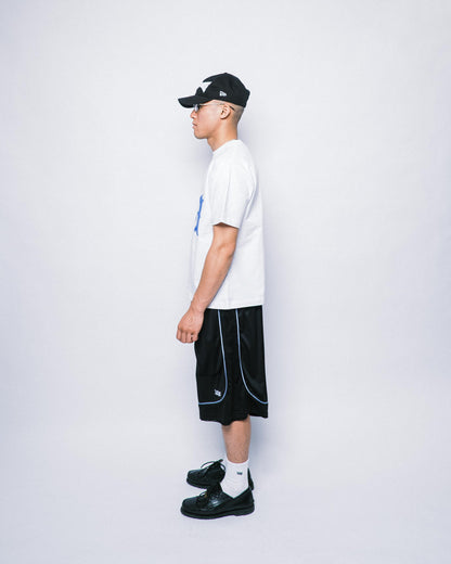 108WAREHOUSE - Two Panel Mesh Shorts - Black / Black