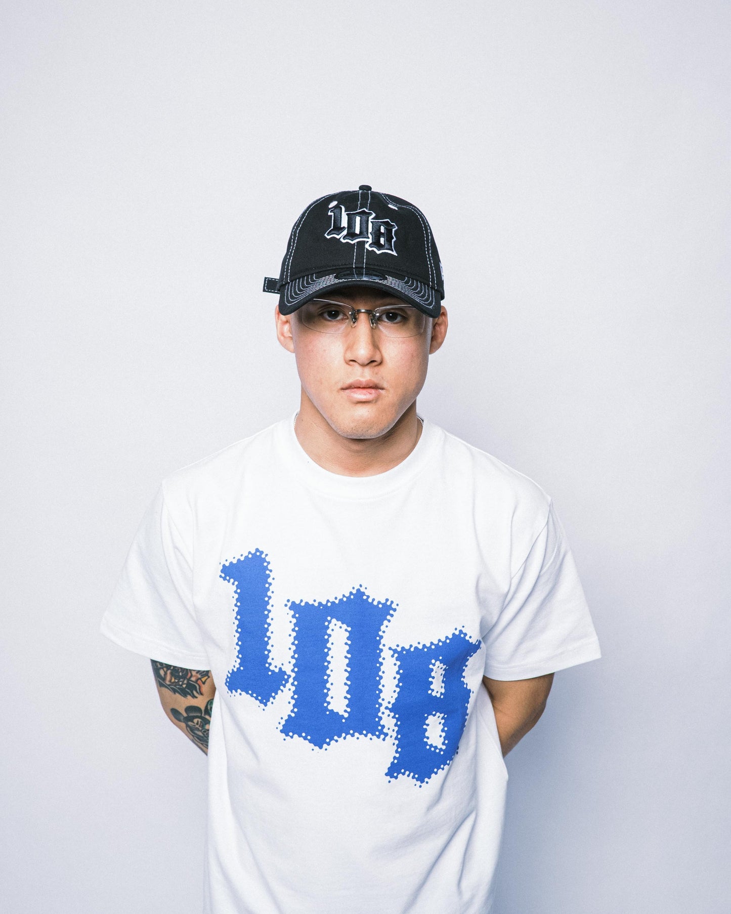 108WAREHOUSE x New Era - 9TWENTY Team Logo Contrast Stitch Cap - Black