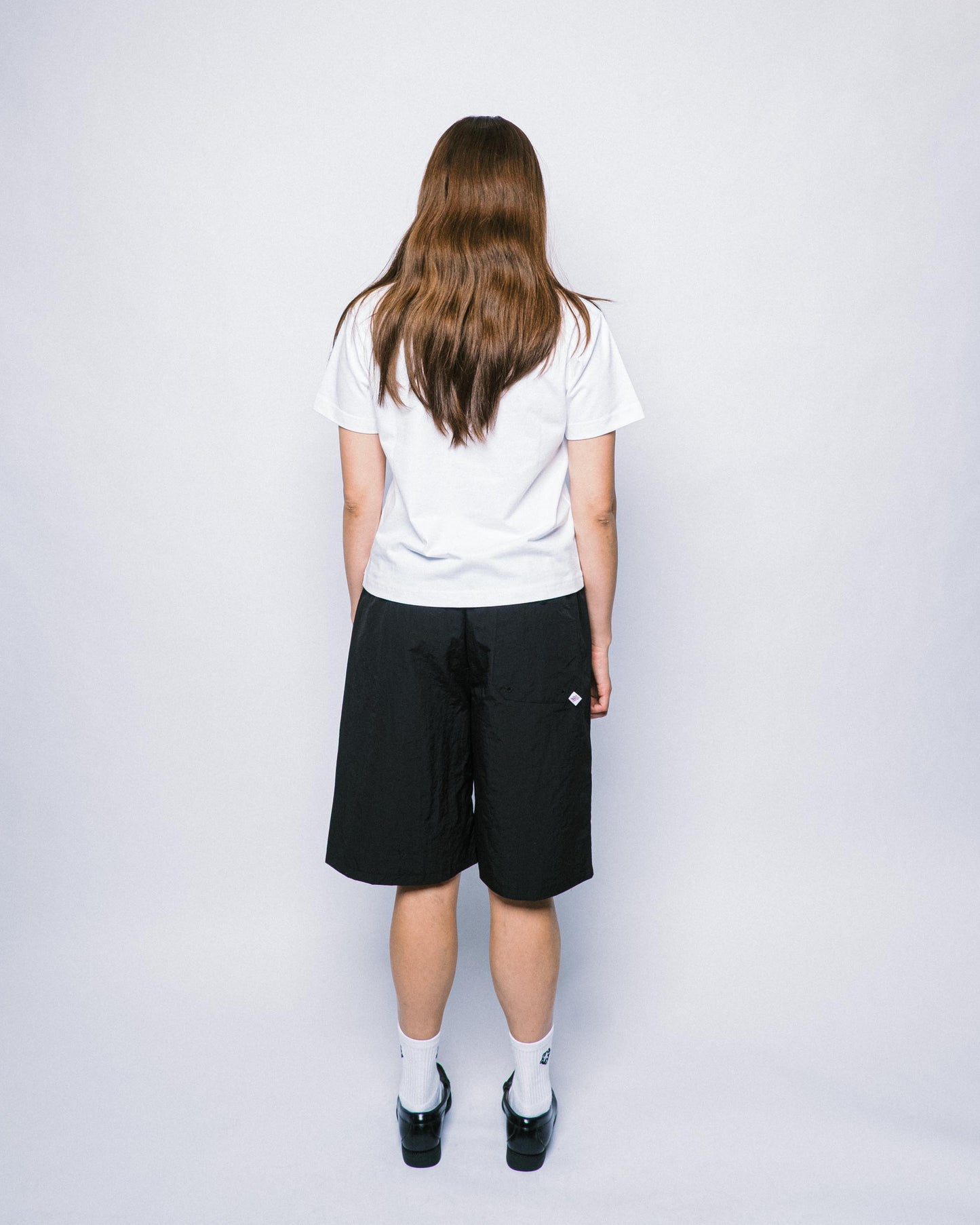 108WAREHOUSE - Crinkled Nylon Utility Shorts - Black