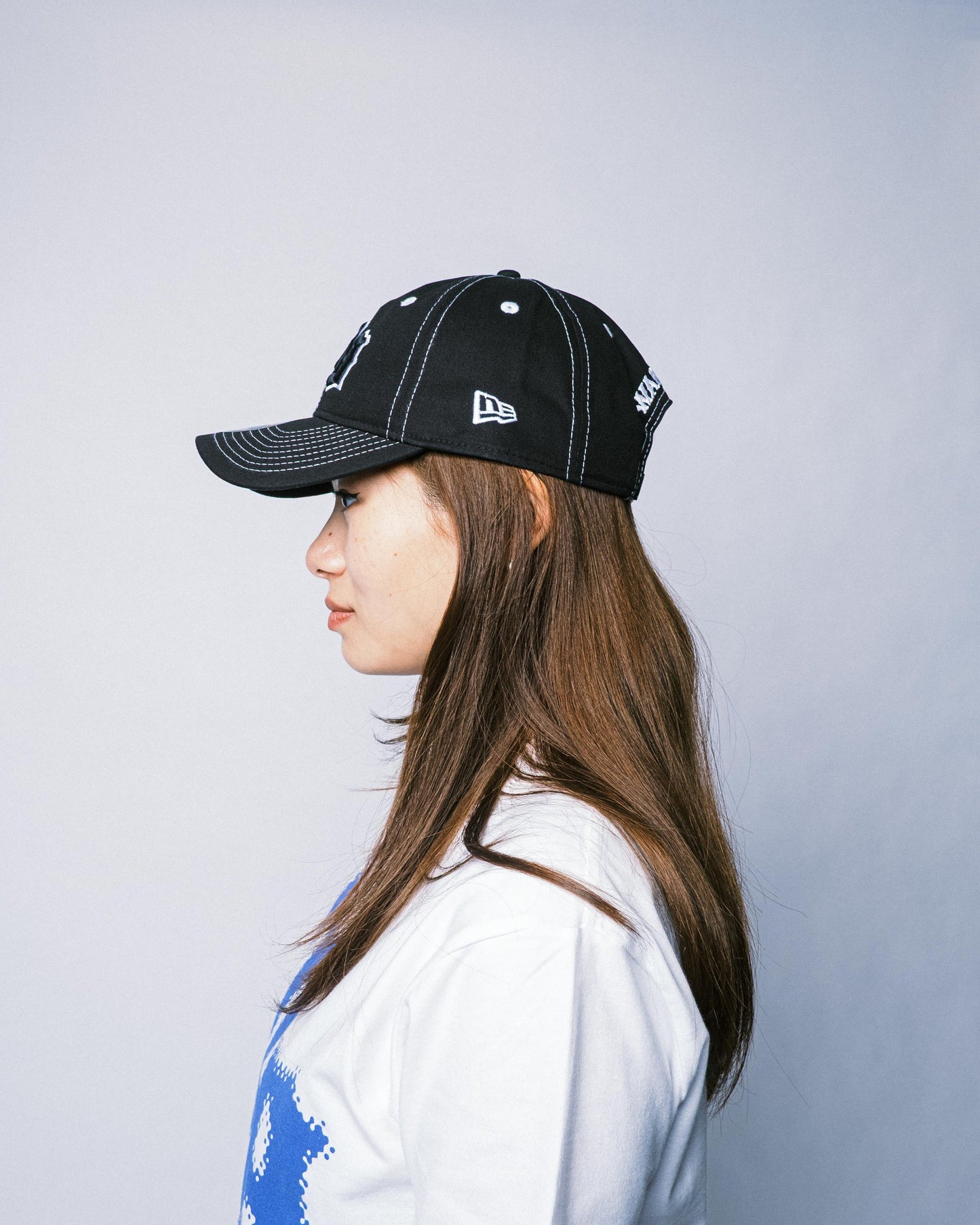 108WAREHOUSE x New Era - 9TWENTY Team Logo Contrast Stitch Cap - Black