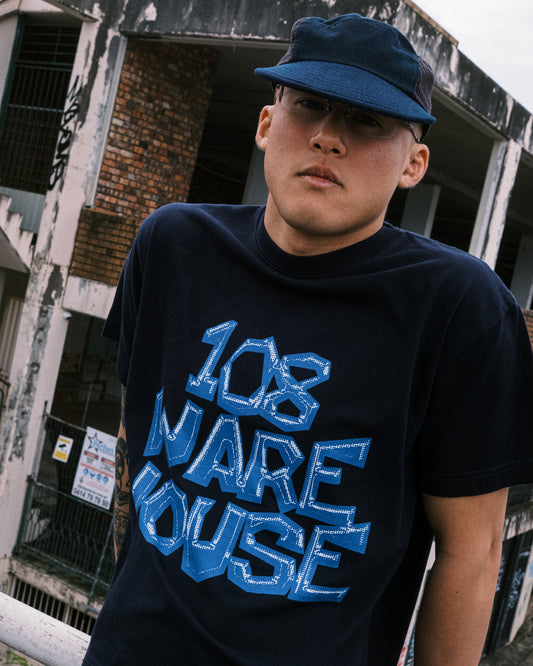 108WAREHOUSE Stacker T-Shirt - Navy
