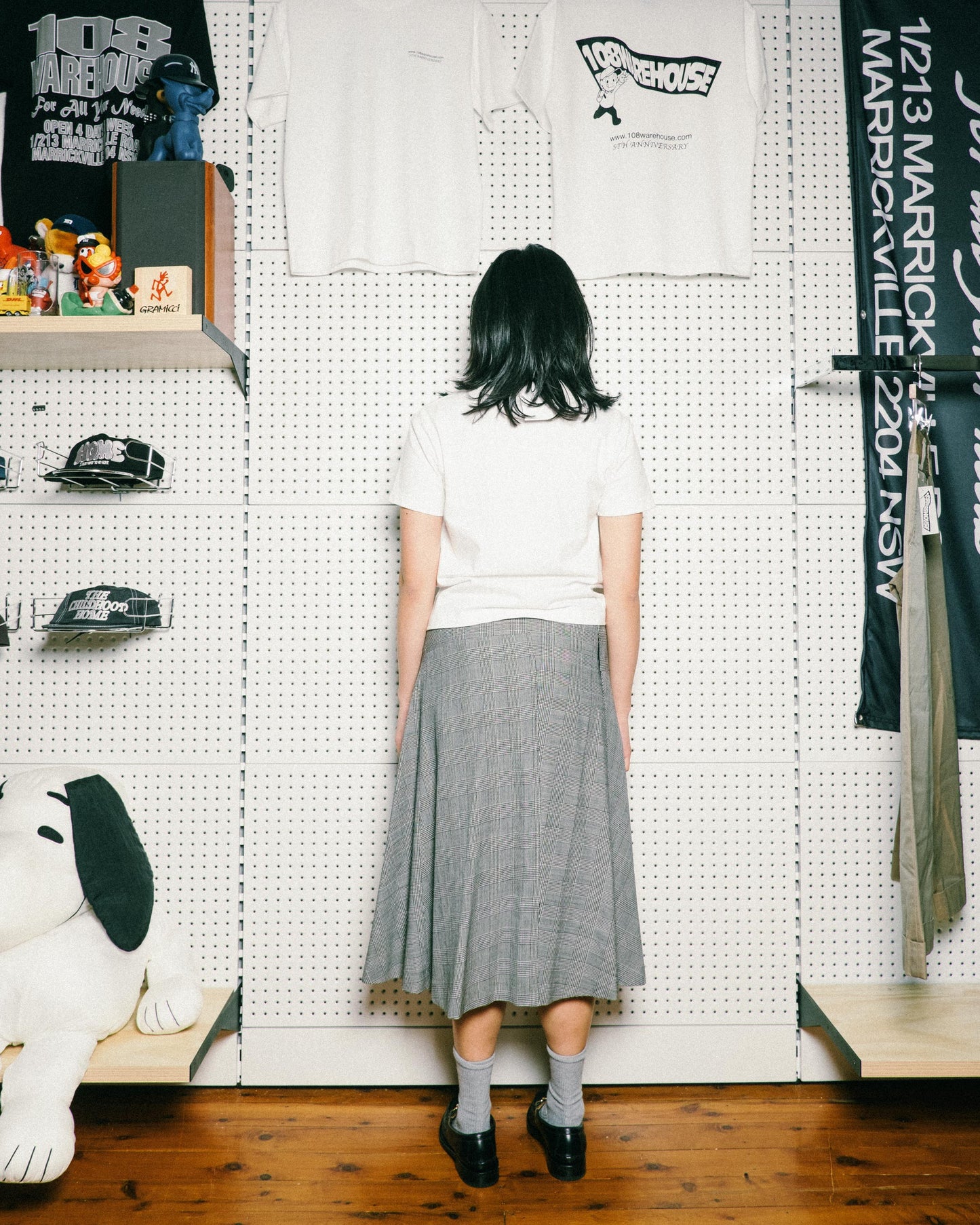 Comme Des Garcons Checkered Skirt