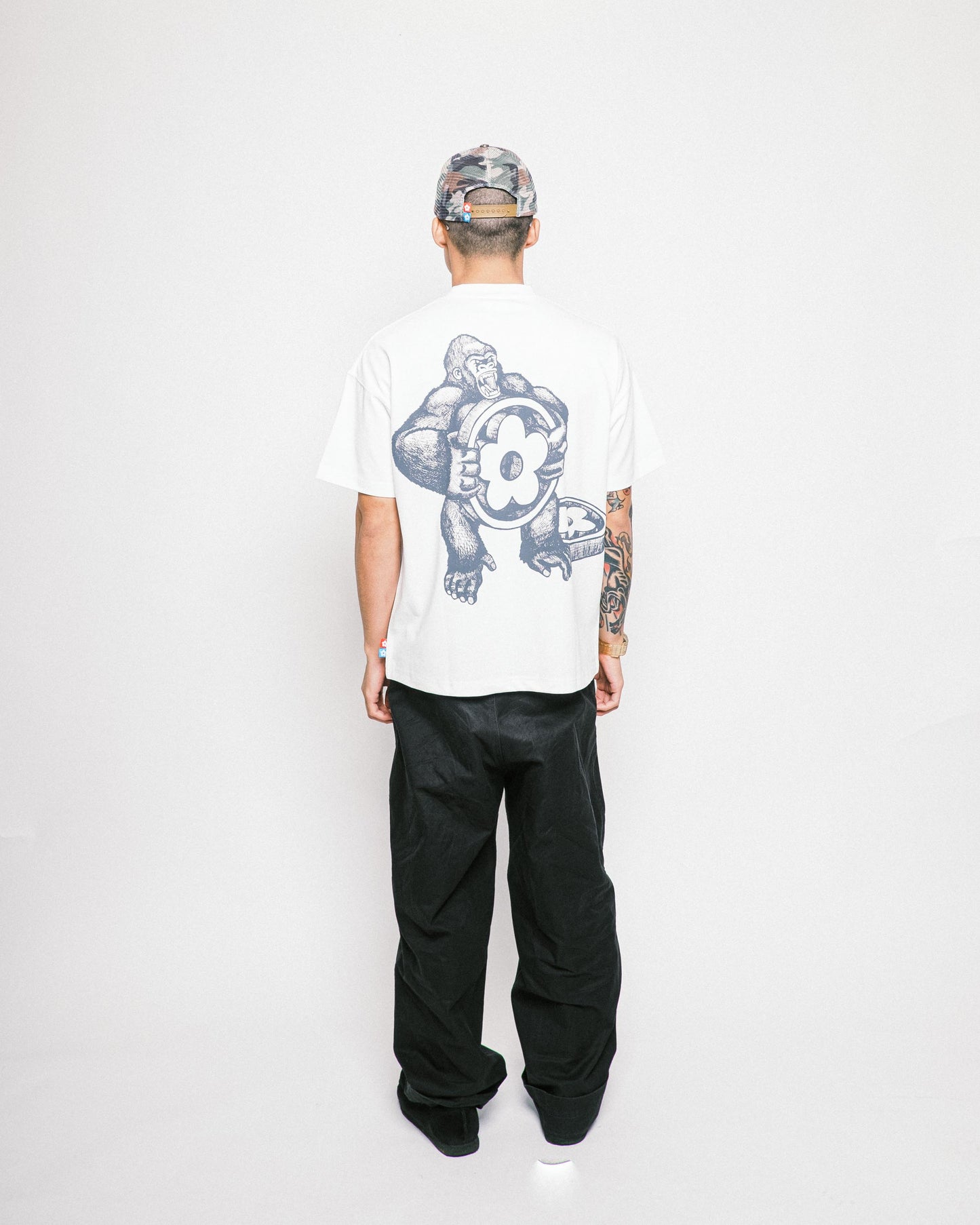 VANDYTHEPINK - Gorilla T-shirt - White