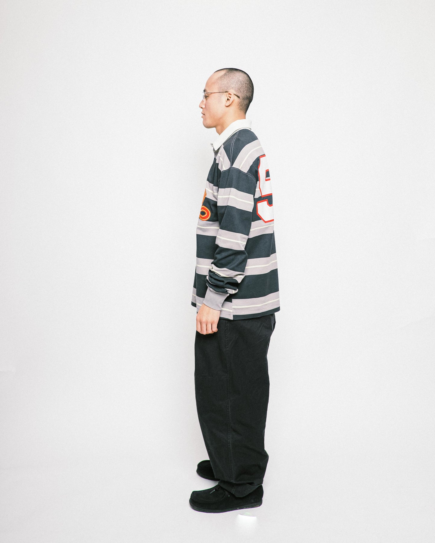 VANDYTHEPINK - Patchwork Polo L/S - Black