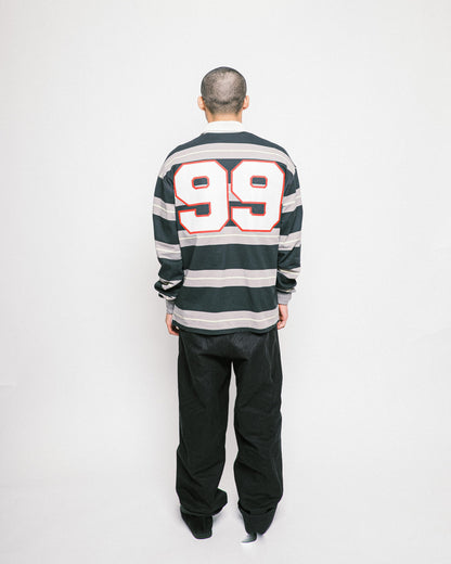 VANDYTHEPINK - Patchwork Polo L/S - Black