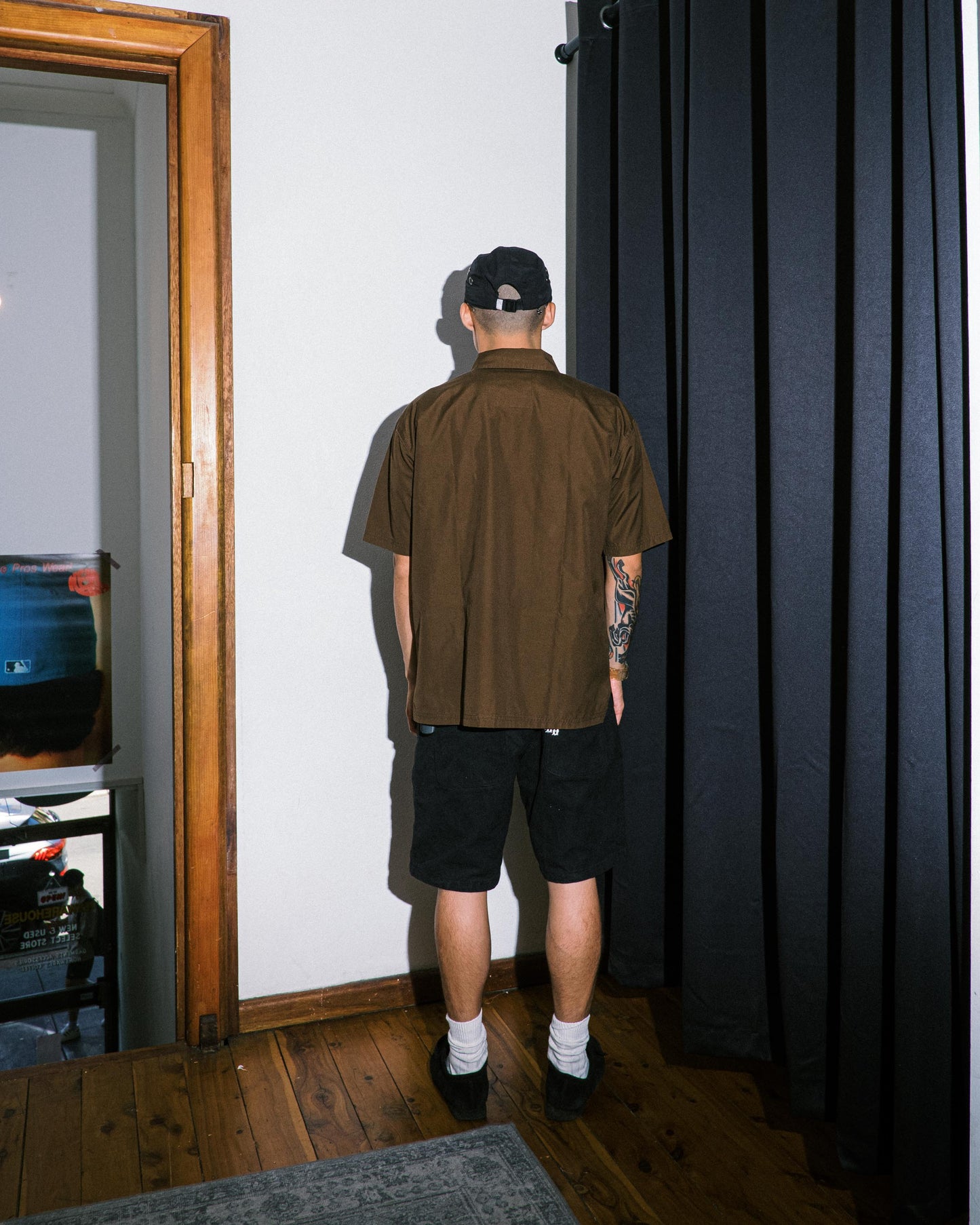 Neighborhood Brown Canvas Shortsleeve